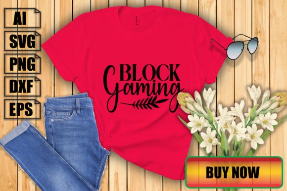Block Gaming Graphics for Print Templates