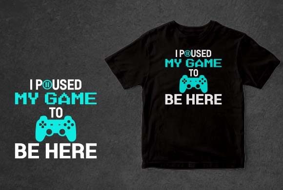 Copyright Free Gaming Shirt for POD KDP Graphics