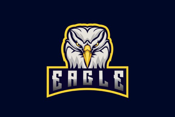 Eagle Head Mascot Vector Logo E Sport for Graphics and Logos