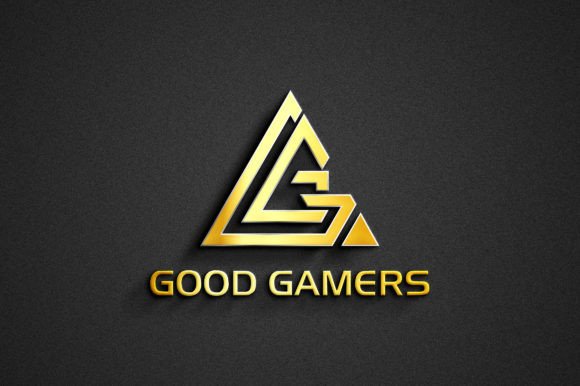 Gaming Letters GG Monogram Logo Template for Graphics and Logos
