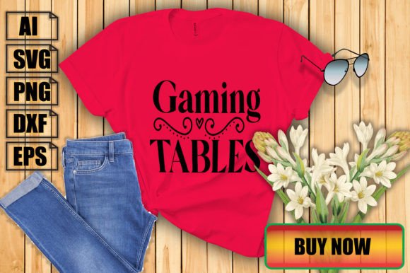 Gaming Tables: Modern Graphics for Print Templates
