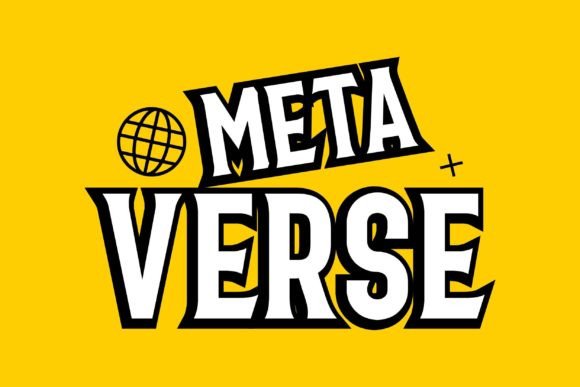 Metaverse Game Design Graphics for Print Templates