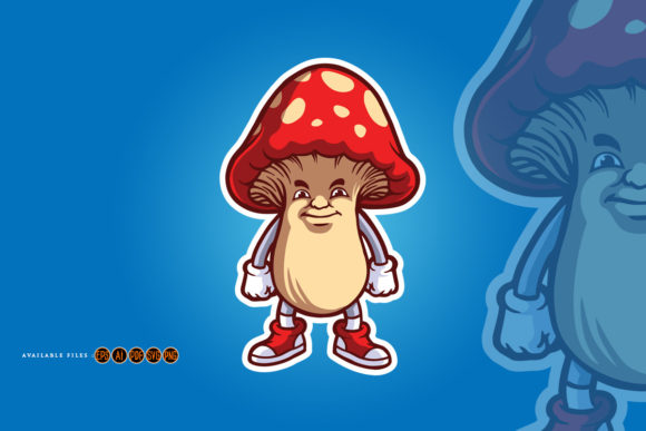 Mushrooms Esport Logo Mascot Gaming Graphics and Illustrations Review
