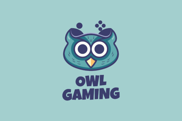 Owl Gaming Mascot Logo Design for Graphics and Logos