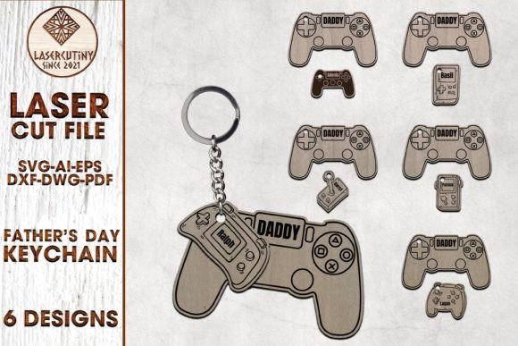 Personalized Gaming Dad Keychain SVG: A Graphic Templates Review