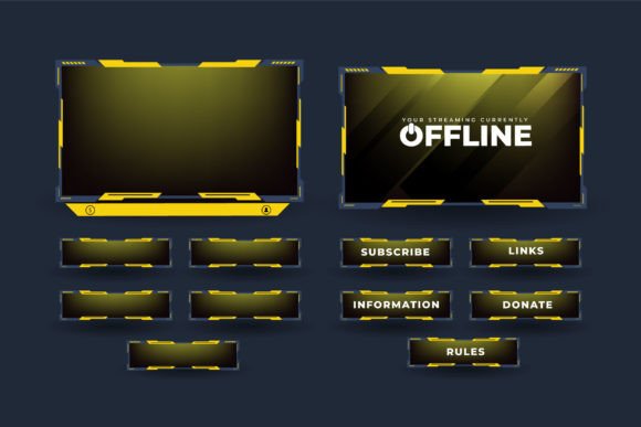 Streaming Overlay Design for Gamers Graphics Freebies