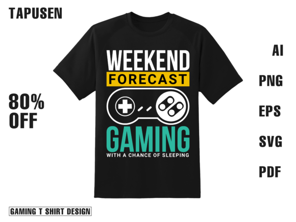Weekend Forecast Gaming Graphics for Print Templates