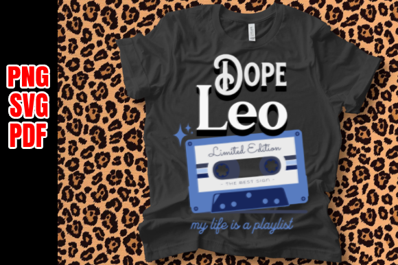 Zodiac Leo Birthday Template: Premium Graphics for Print Templates